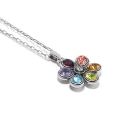 Bellissima Fiore Reversible Necklace -ANA Accessories Shop bellissima fiore reversible necklace silver multi 3