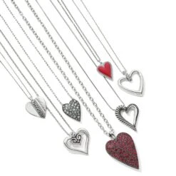 Callie Love Heart Necklace -ANA Accessories Shop callie love heart necklace silver 2 c2b7a41d fa5e 498f 9928 81e65011d357