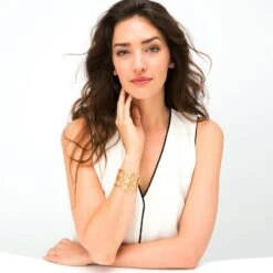 Christo NYC Wide Cuff Bracelet -ANA Accessories Shop christo nyc wide cuff bracelet gold 2 f8d6a939 4516 4f39 be10 1a57bd1fbb12