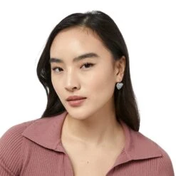 Contempo Heart Leverback Earrings -ANA Accessories Shop contempo heart leverback earrings silver 2 05e59aa9 8401 4161 91a1 7b3548c1c690