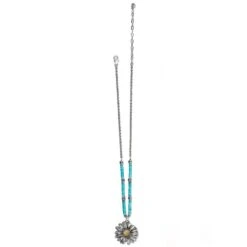 Daisy Dee Turquoise Necklace -ANA Accessories Shop daisy dee turquoise necklace silver turquoise 2