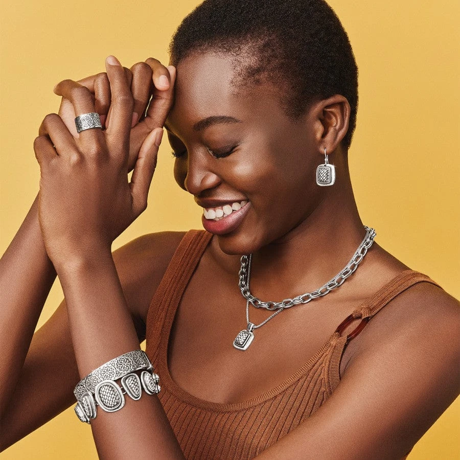 Ferrara Artisan Square French Wire Earrings 3 Ferrara Artisan Square French Wire Earrings - Image 3