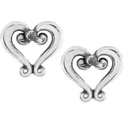 Genoa Heart Mini Post Earrings -ANA Accessories Shop genoa heart mini post earrings silver 2 5c71e1c7 f578 4f5a bfa8 58cf01c44b94