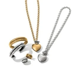 Inner Circle Heart Toggle Necklace 18 Inner Circle Heart Toggle Necklace -ANA Accessories Shop inner circle heart toggle necklace silver 3