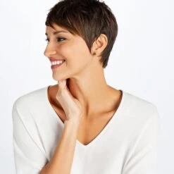 Iris Stud Earrings -ANA Accessories Shop iris stud earrings silver pink 1