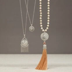 Marrakesh Neutral Fringe Necklace -ANA Accessories Shop marrakesh neutral fringe necklace silver 2 cd743ad5 cee7 4ad4 bc77 b0263846a4e0