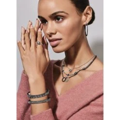 Meridian Eclipse Large Hoop Earrings -ANA Accessories Shop meridian eclipse large hoop earrings black 2 d9713b87 0d5f 4b72 9b40 1a7a084dea66