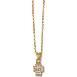 Meridian Zenith Cross Necklace -ANA Accessories Shop meridian zenith cross necklace gold 0