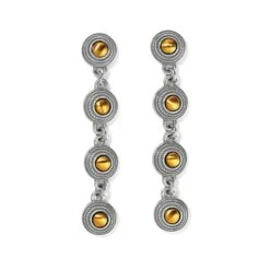 Monete Link Post Drop Earrings