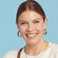 Monete Wide Hoop Earrings -ANA Accessories Shop monete wide hoop earrings silver gold 5