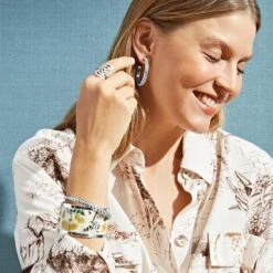 Pop Appeal Garden Cuff Bracelet -ANA Accessories Shop pop appeal garden cuff bracelet silver multi 2 e697dc0e 270e 432e 8423 a567f0ead3c0