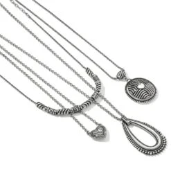 Telluride Peak Open Teardrop Necklace 7 Telluride Peak Open Teardrop Necklace -ANA Accessories Shop telluride peak open teardrop necklace silver 3