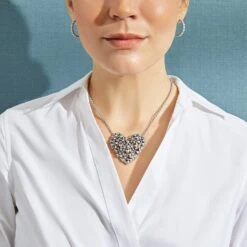 Wild Flowers Necklace -ANA Accessories Shop wild flowers necklace silver 2 4c9c9290 d514 4fc5 b215 a56477c82eef